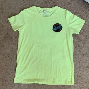 Love Pink Neon Yellow T-shirt